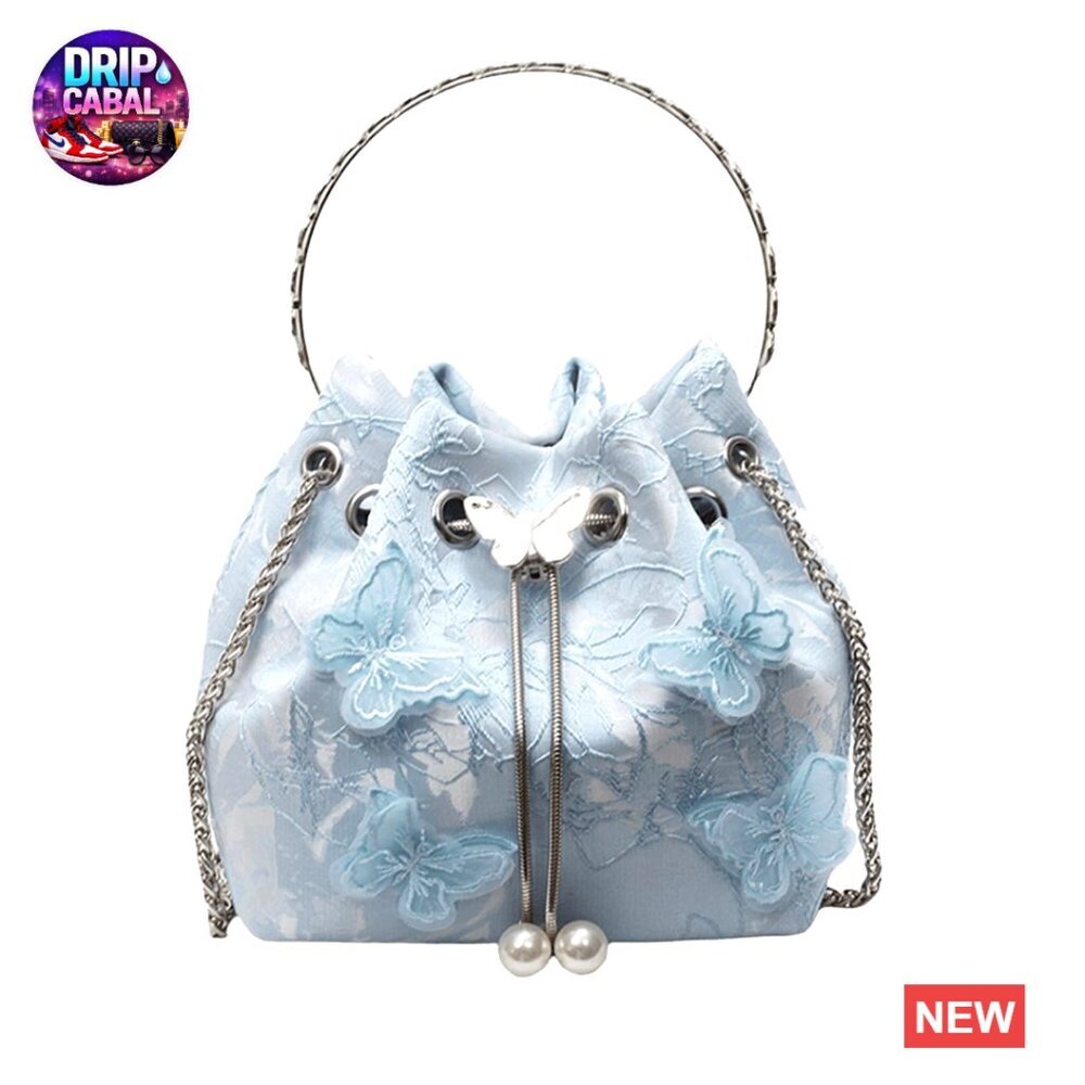 Elegant Rhinestone Evening Bag Floral Embroidery Mini Crossbody Clutch Formal - Picture 1 of 7